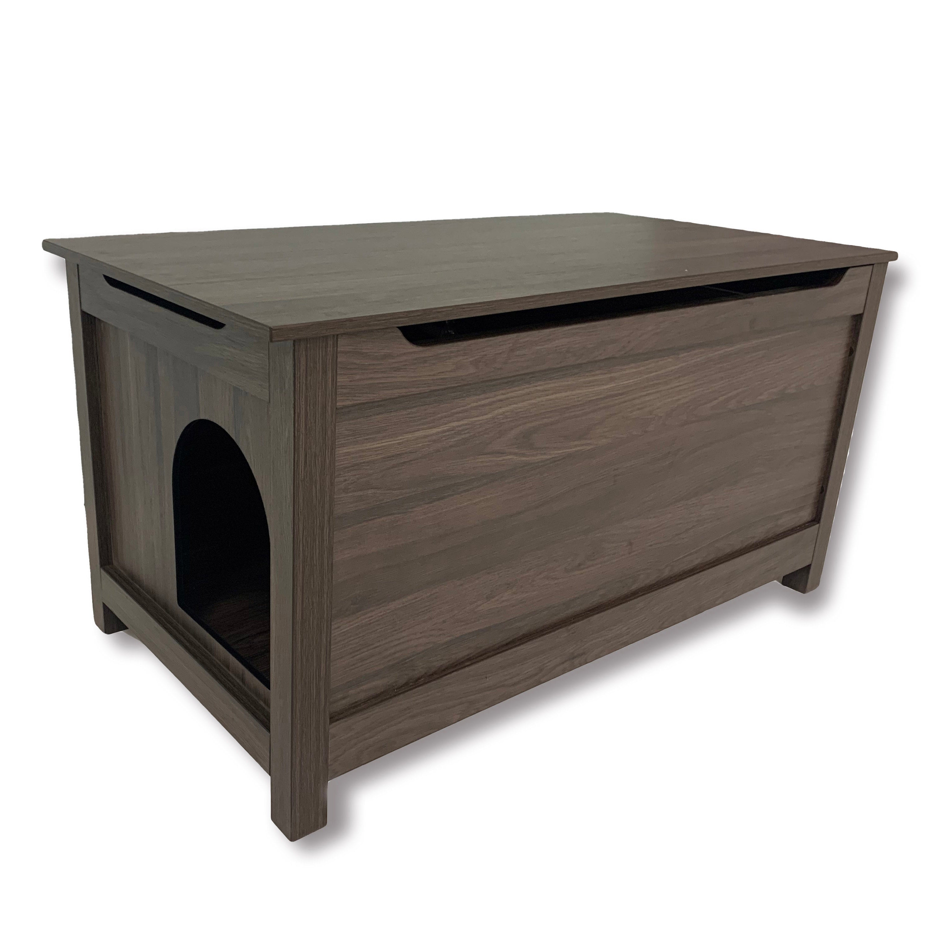 Designer Pet Products Parker Catbox Litter Box Enclosure in Oak