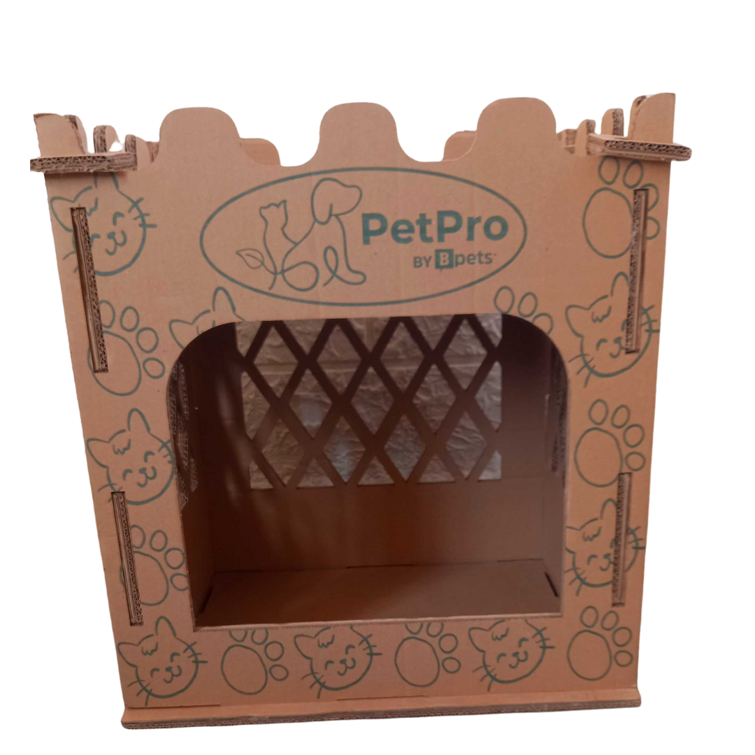 Castle Cat House, Premium Corrugated Cardboard, Double-Layer  Cat Scratcher.