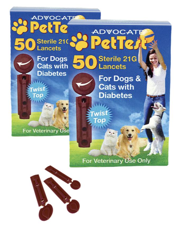 Advocate PetTest 21 Gauge Twist Top Lancets