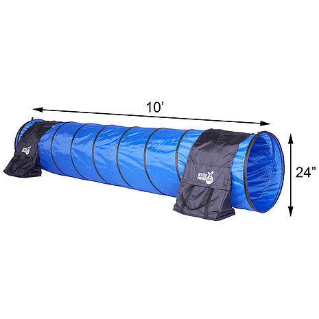 Better Sporting Dogs 10 Foot Dog Agility Tunnel with Sandbags
