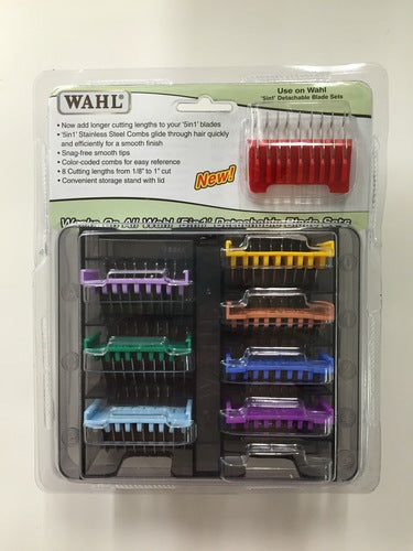 Wahl 5-In-1 Stainless Steel Guide Combs (8 Piece Set)
