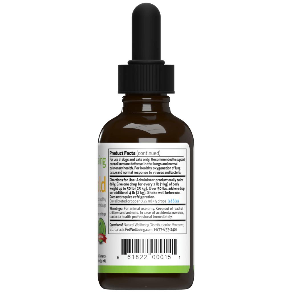 Pet Wellbeing Lung Gold for Dog Lung Infections and Easy Breathing