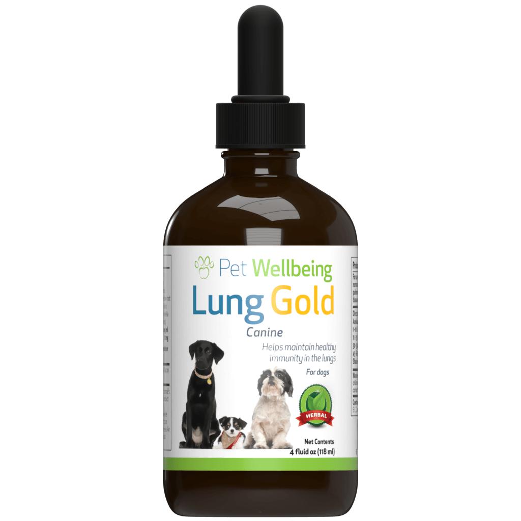 Pet Wellbeing Lung Gold for Dog Lung Infections and Easy Breathing