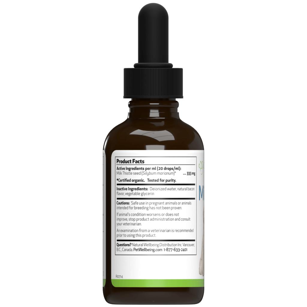 Pet Wellbeing Milk Thistle for Dog Liver Disease