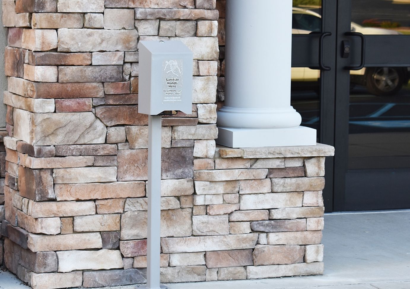 UltraSite Large Hand Sanitizer Station - Hand Pump Style Dispenser