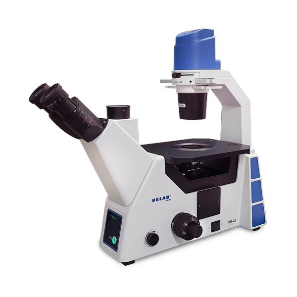 VELAB Trinocular Inverted Microscope w/ Phase Contrast Kit