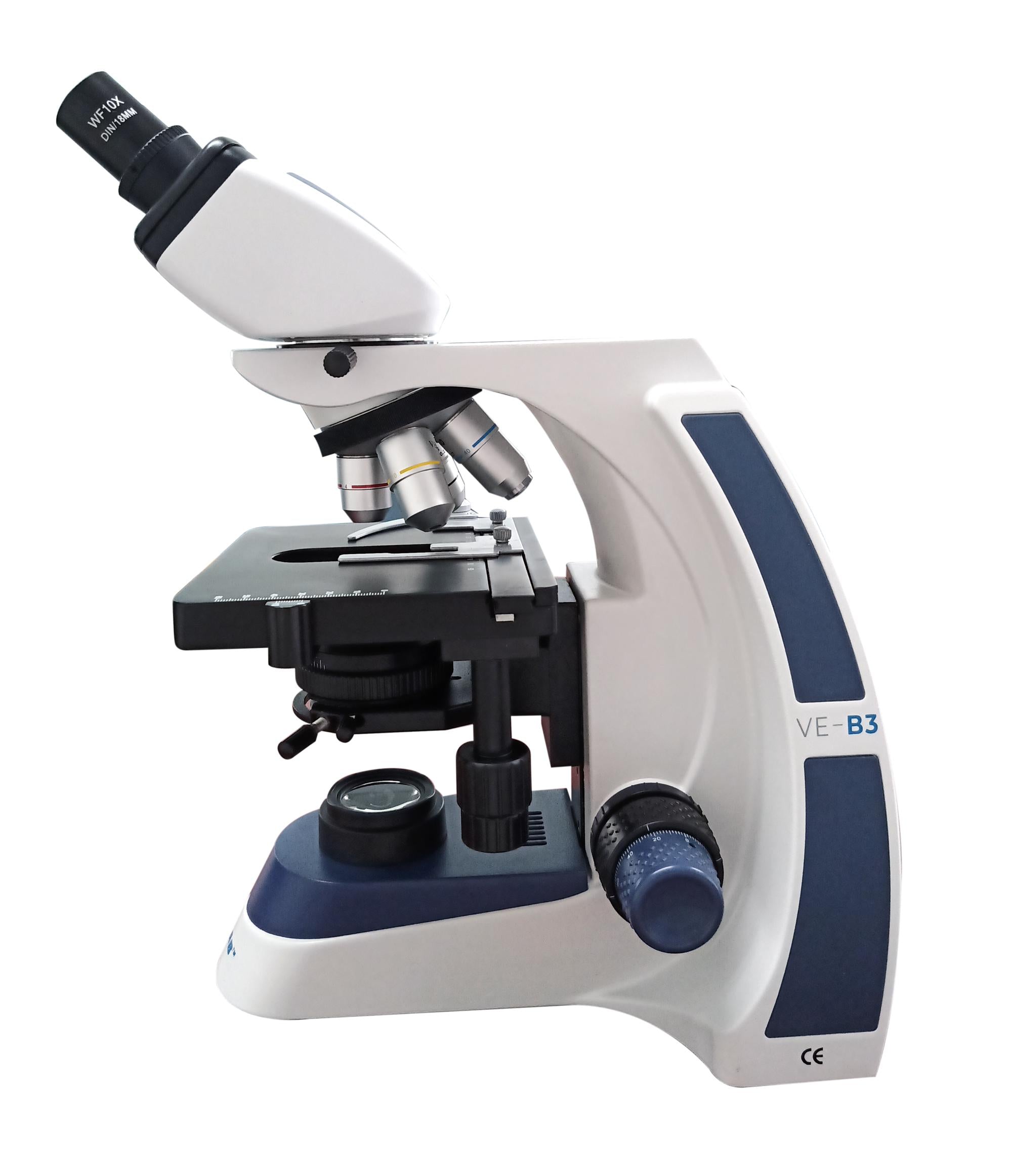 VELAB Binocular Microscope w/ Sliding Eyepieces and Quadruple Nose Piece (Intermediate)