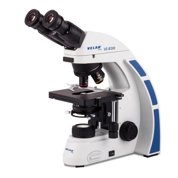 VELAB Biological Binocular Microscope w/ Plan Achromatic Objectives, LED