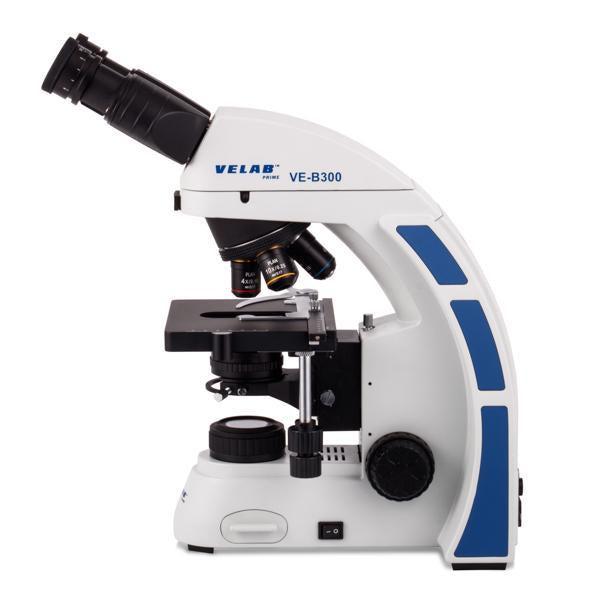 VELAB Biological Binocular Microscope w/ Plan Achromatic Objectives, LED
