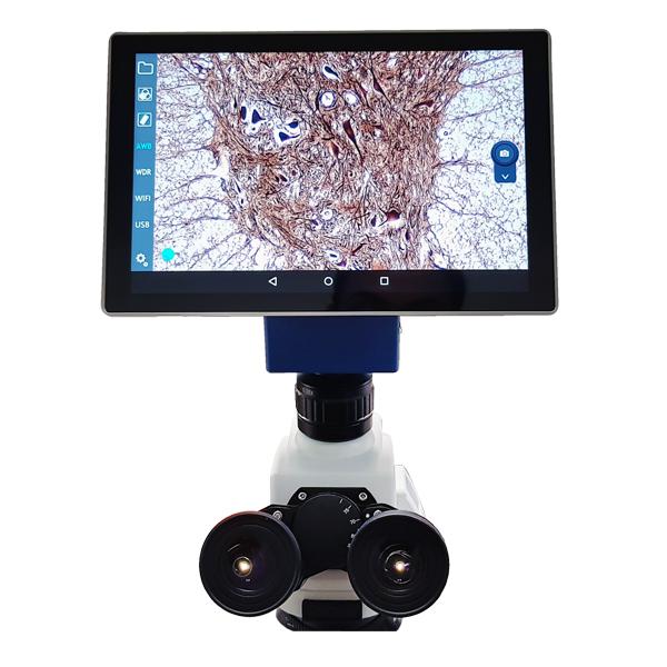 VELAB Biological Binocular Microscope w/ 10.1" Integrated Tablet and 4.0 MP Digital Camera