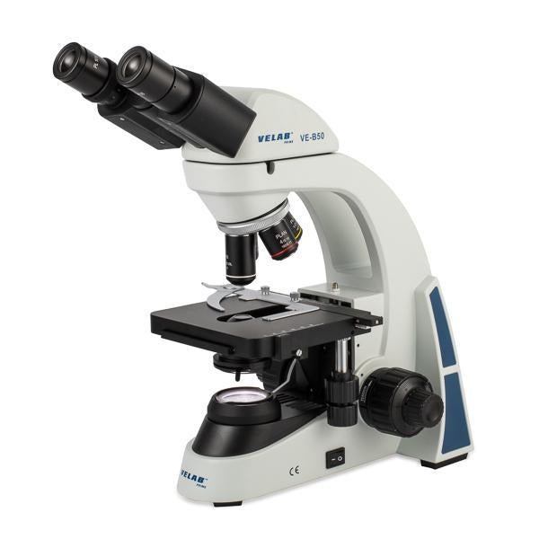 VELAB Biological Binocular Microscope w/ Plan Achromatic Objectives