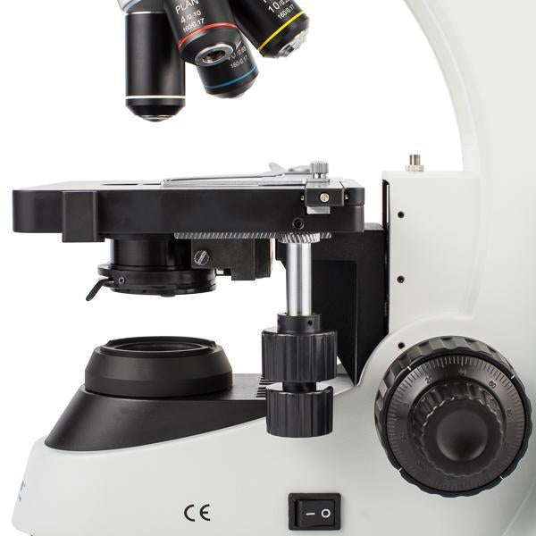 VELAB Biological Binocular Microscope w/ Plan Achromatic Objectives