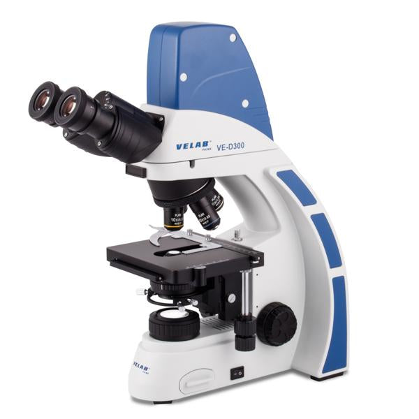 VELAB Digital Biological Binocular Microscope w/ Plan Achromatic Objectives