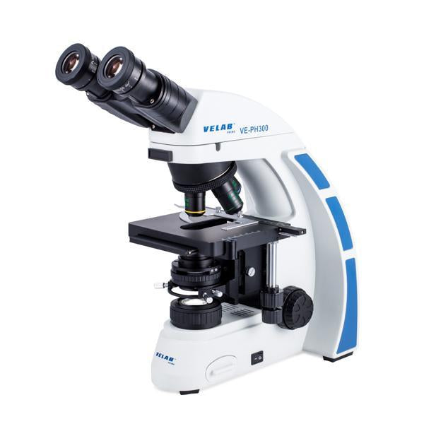 VELAB Biological Binocular Microscope w/ Phase Contrast Kit