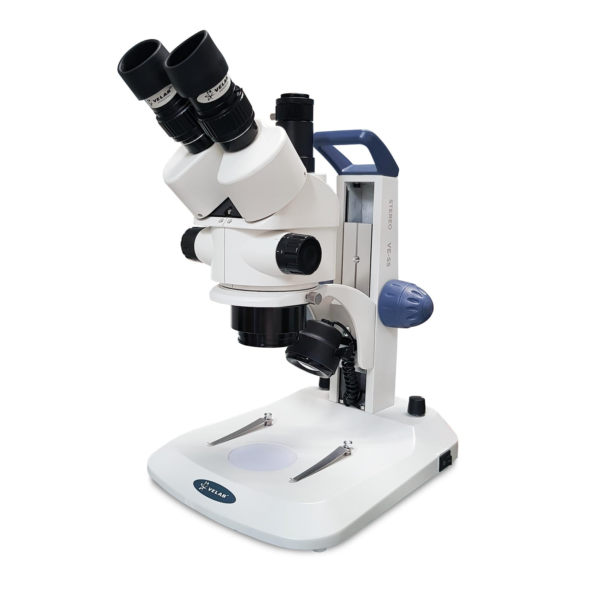 VELAB Trinocular Stereoscopic Microscope with Zoom (Intermediate)
