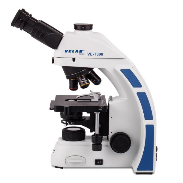 VELAB Biological Trinocular Microscope w/ Plan Achromatic Objectives