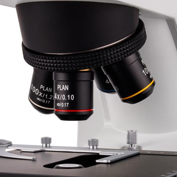 VELAB Biological Trinocular Microscope w/ Plan Achromatic Objectives