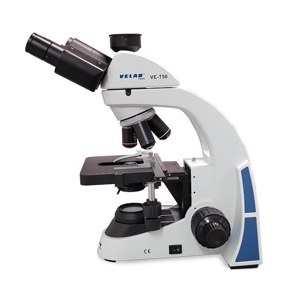 VELAB Biological Trinocular Microscope w/ Plan Achromatic Objectives