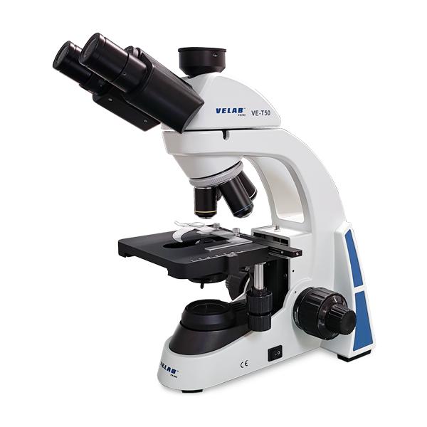 VELAB Biological Trinocular Microscope w/ Plan Achromatic Objectives