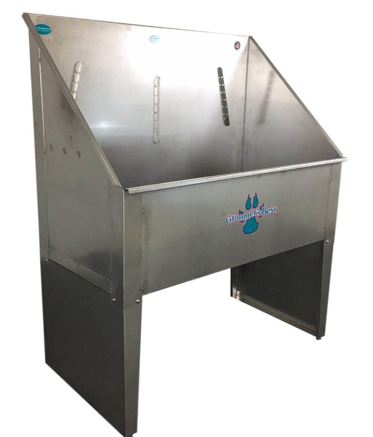 Groomer's Best Stainless Steel Dog Grooming Bath Tub