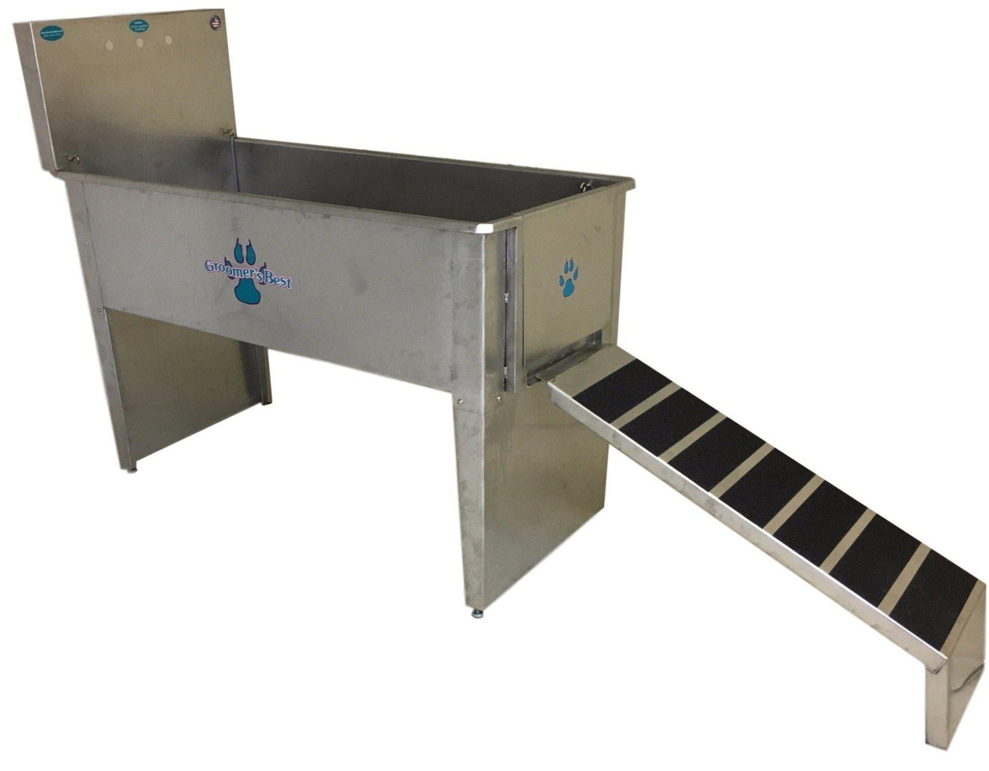 Groomer's Best Stainless Steel In-Line Dog Grooming Bath Tub