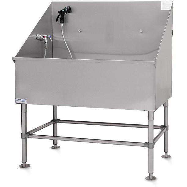PetLift Stainless Steel Classic Dog Grooming Bath Tub