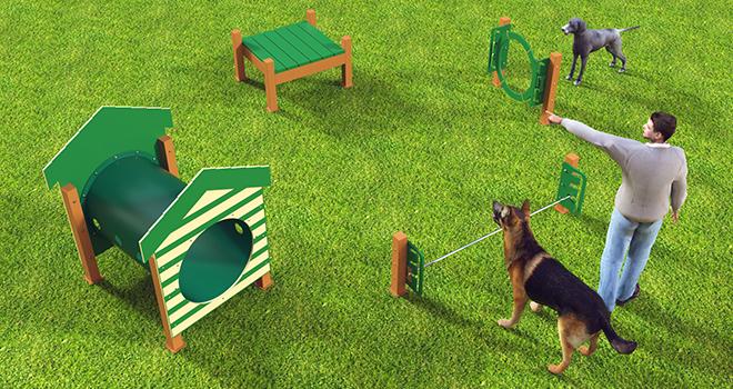 BarkPark by Ultrasite Recycled Novice Dog Park Kit