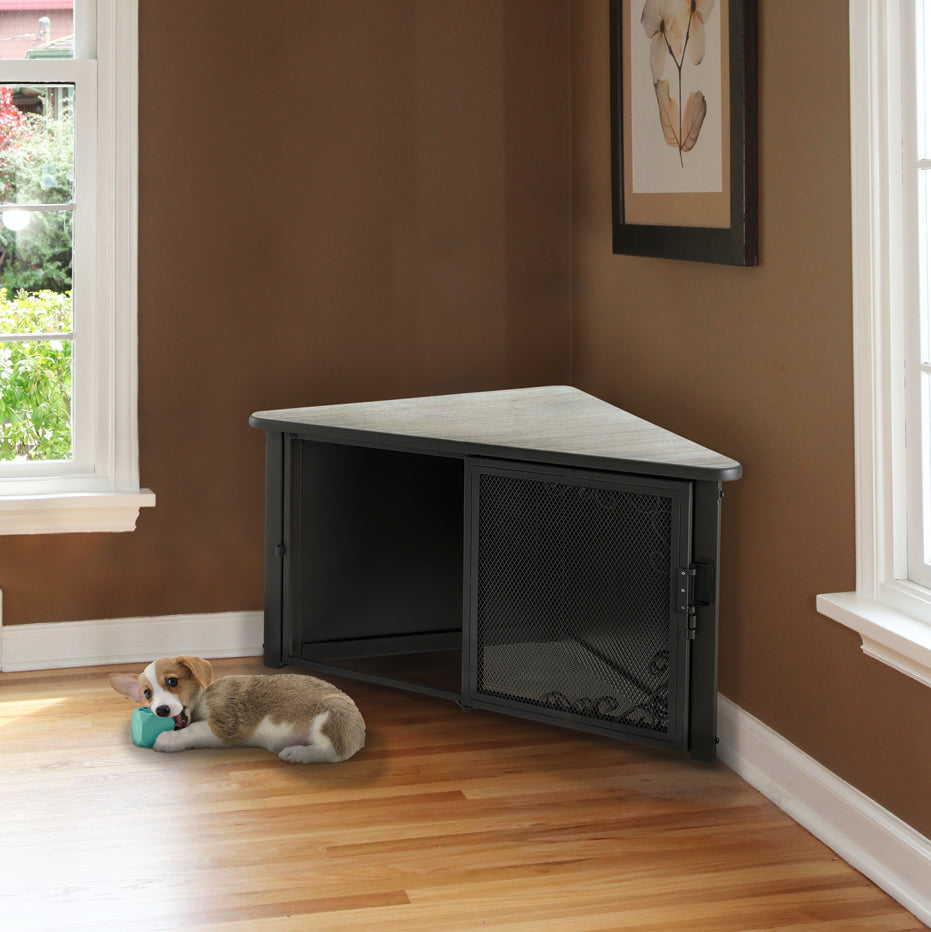 Richell Accent Corner Table Pet Crate