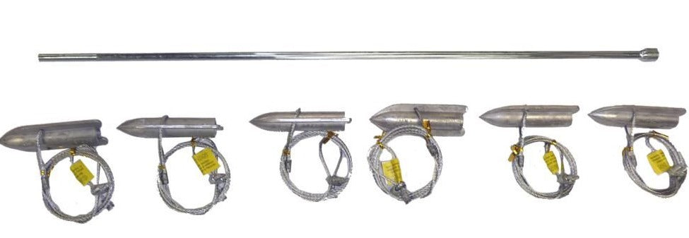 Lucky Dog Weatherguard 6-pc Easy Hook Anchor Stakes Kit W/Drive Rod