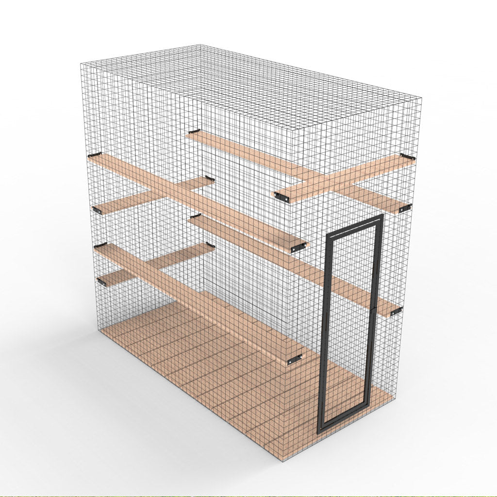 Habitat Haven Pre-Designed Catio for Cats Kits - Lion's Den Style 2 (Four Sided)