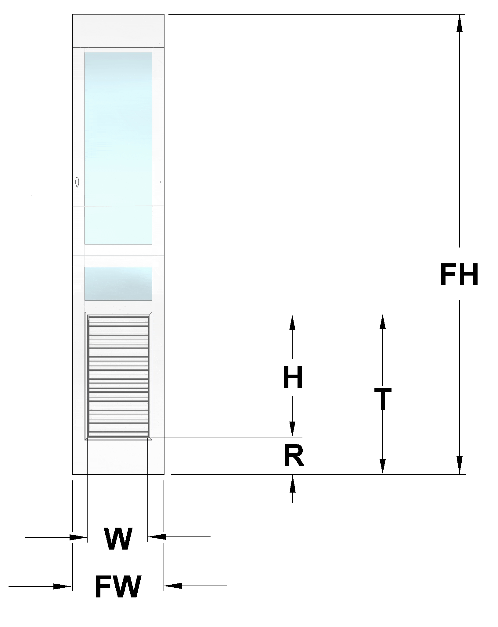Pet & Dog Doors - High Tech Pet Armor Flex Low-E Patio Pet Doors - Regular Height