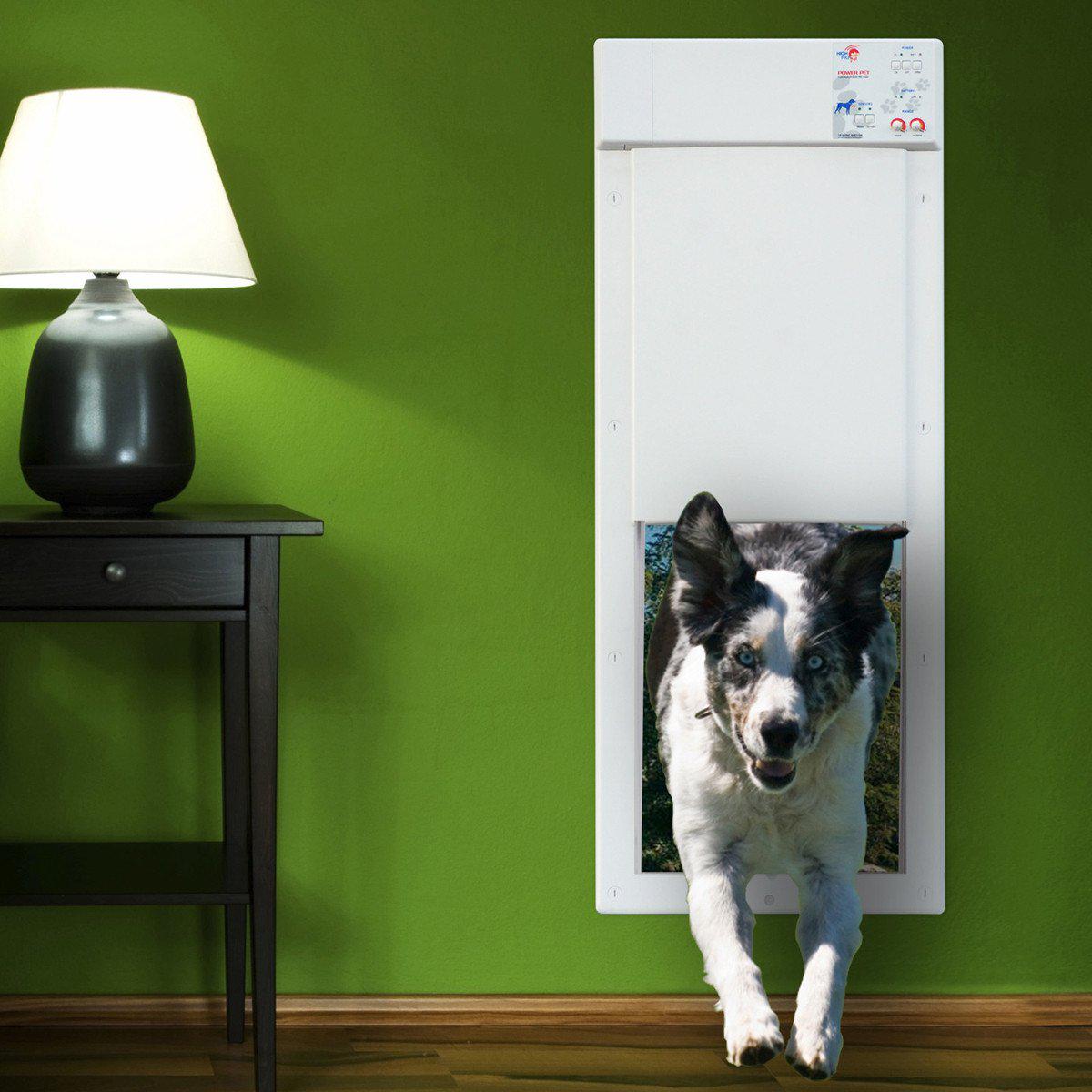 High Tech Pet Doors Automatic / Electronic Cat & Dog Door for Walls & Doors