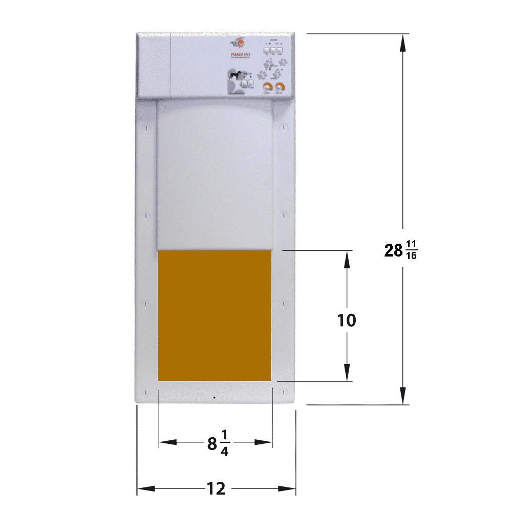 High Tech Pet Doors Automatic / Electronic Cat & Dog Door for Walls & Doors