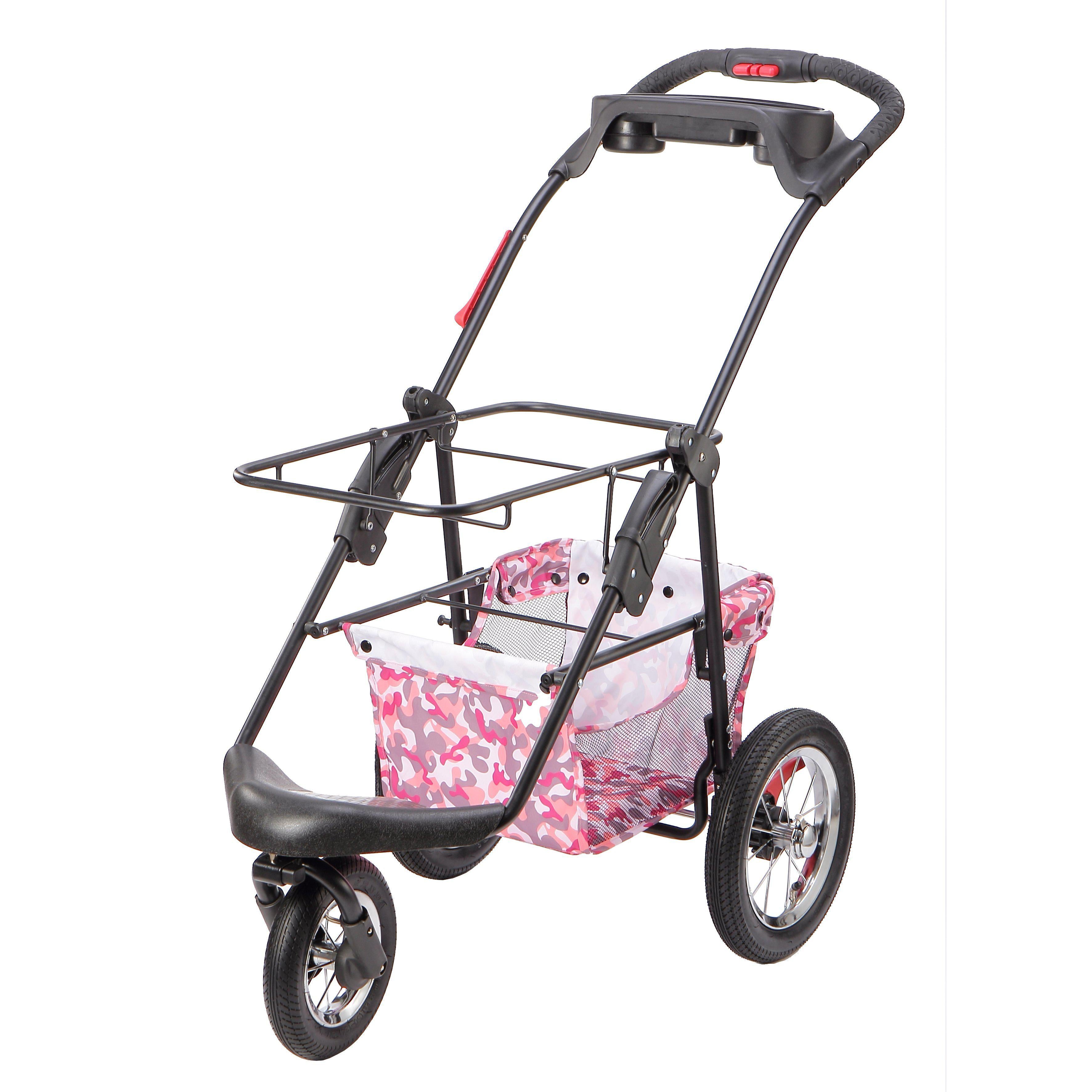 Petique 5-in-1 Pet Stroller (Complete Set with Pet Carrier and Stroller Frame)