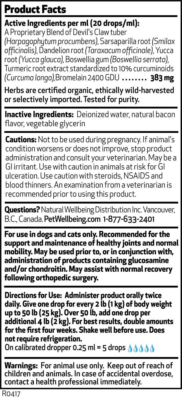 Pet Wellbeing Agile Joints - Dog Arthritis and Joint Support