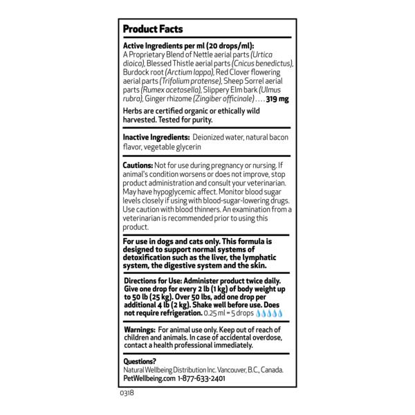 Pet Wellbeing Detox Gold for Dogs