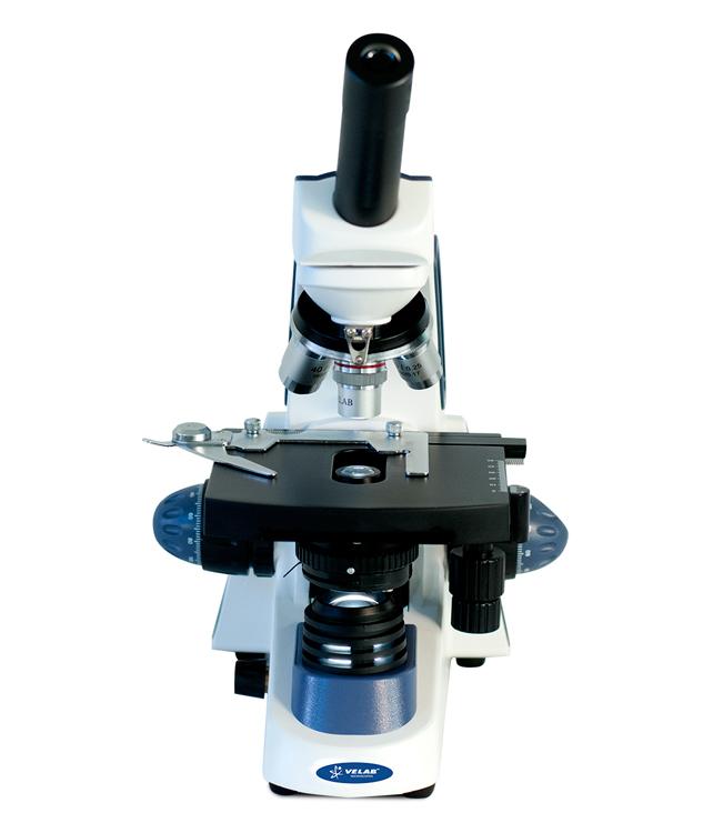 VELAB Biological Monocular Microscope w/ Quadruple Nose Piece (Intermediate)