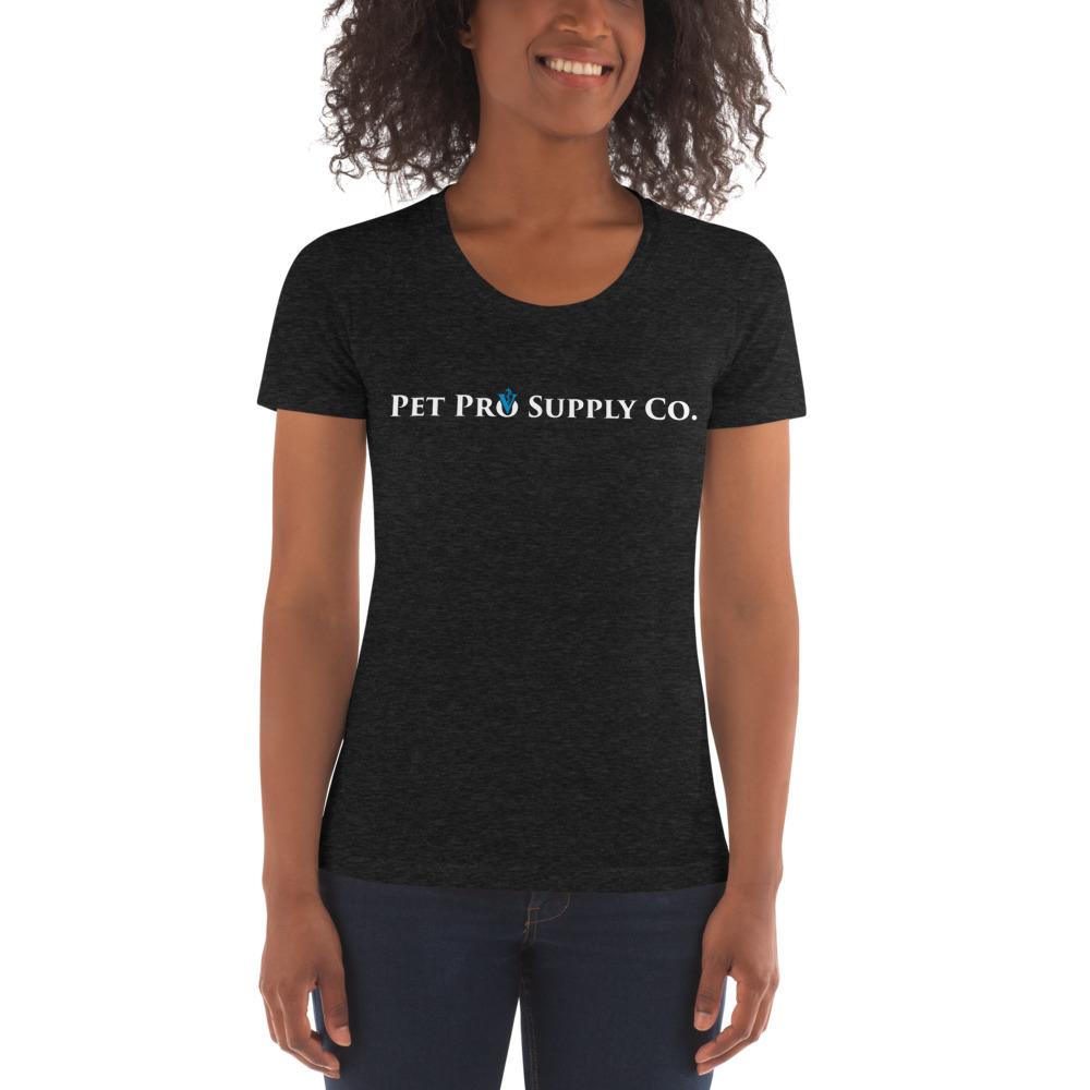 Women's Crew Neck T-shirt - White Logo